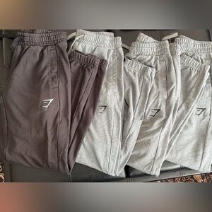 Gymshark Men's Joggers - Black & Light Gray